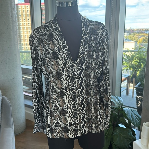 Judith and Charles Python Print Blouse - Picture 1 of 6